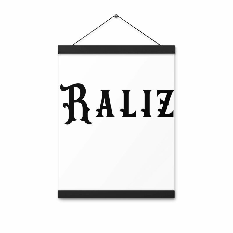 Poster with hangers